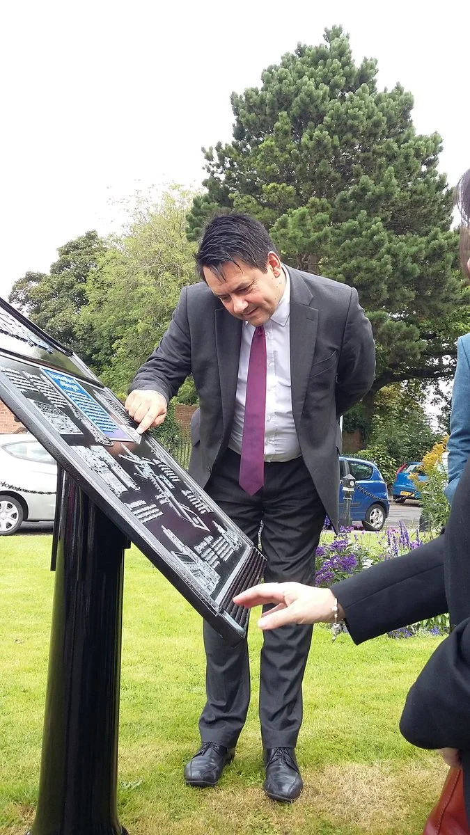 Joining local residents & businesses to unveil brilliant new information board in West Derby Village