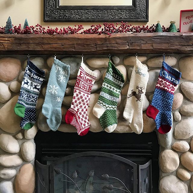 Operation Show me your Mantle!! 🧦 
I know my mantle is not the only one dressed in its holiday best!  I&rsquo;d love to put together a story highlight featuring stockings knit from my Comfort and Joy Christmas Stocking book. If you knit some, would 