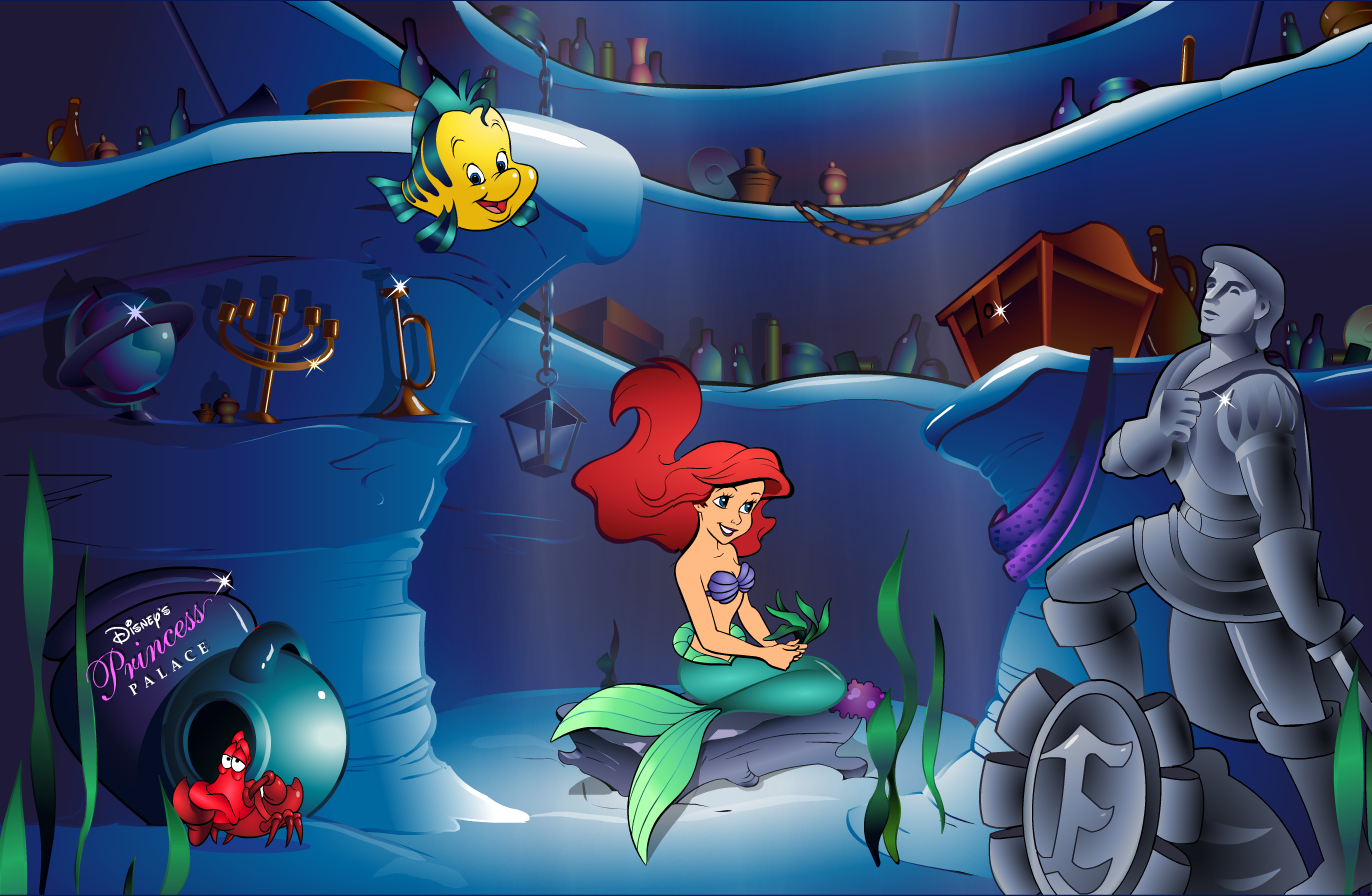 Ariel's Grotto - Vector Illustration — Kathleen Bruno Donaldson