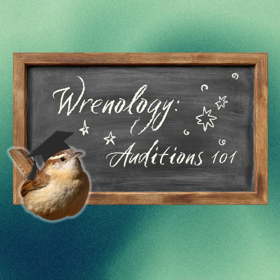 SYLLABUS DROP: the professwren is in!!! Auditwrens are on the horizon and we're so excitwren to meet you all!! Sign up for an audition slot through the link in our bio!! 🎤🐦&zwj;⬛💓💫