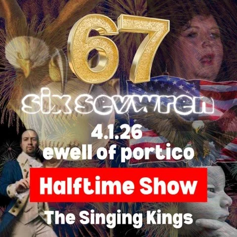We are SO blessed to announce our halftime show performers this Wednesday! Please put your hands and wings together for the Singing Kings!! (Not to be confused with the King's Singers. Do not mention them.) ok bye
