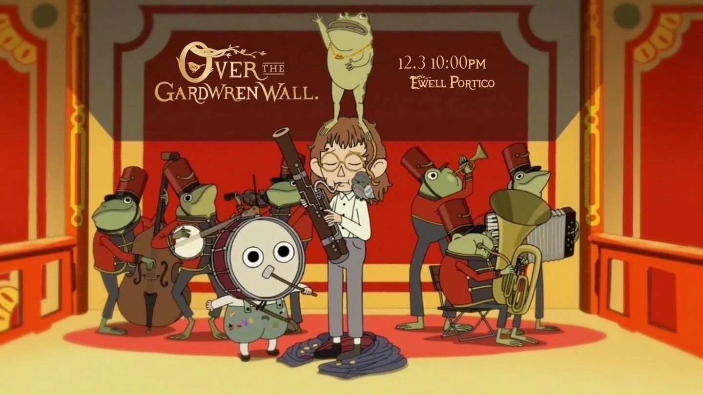 Ooooraurrr!! 🐸🎺🎶 That's frog for our Wren 10 is TOMORROW!!! Join us on Ewell Portico at 10:00pm to be serenaded with lullabies from Frogland~ (Illustratwren by @_abigail.walters_ 🎷🐦&zwj;⬛)