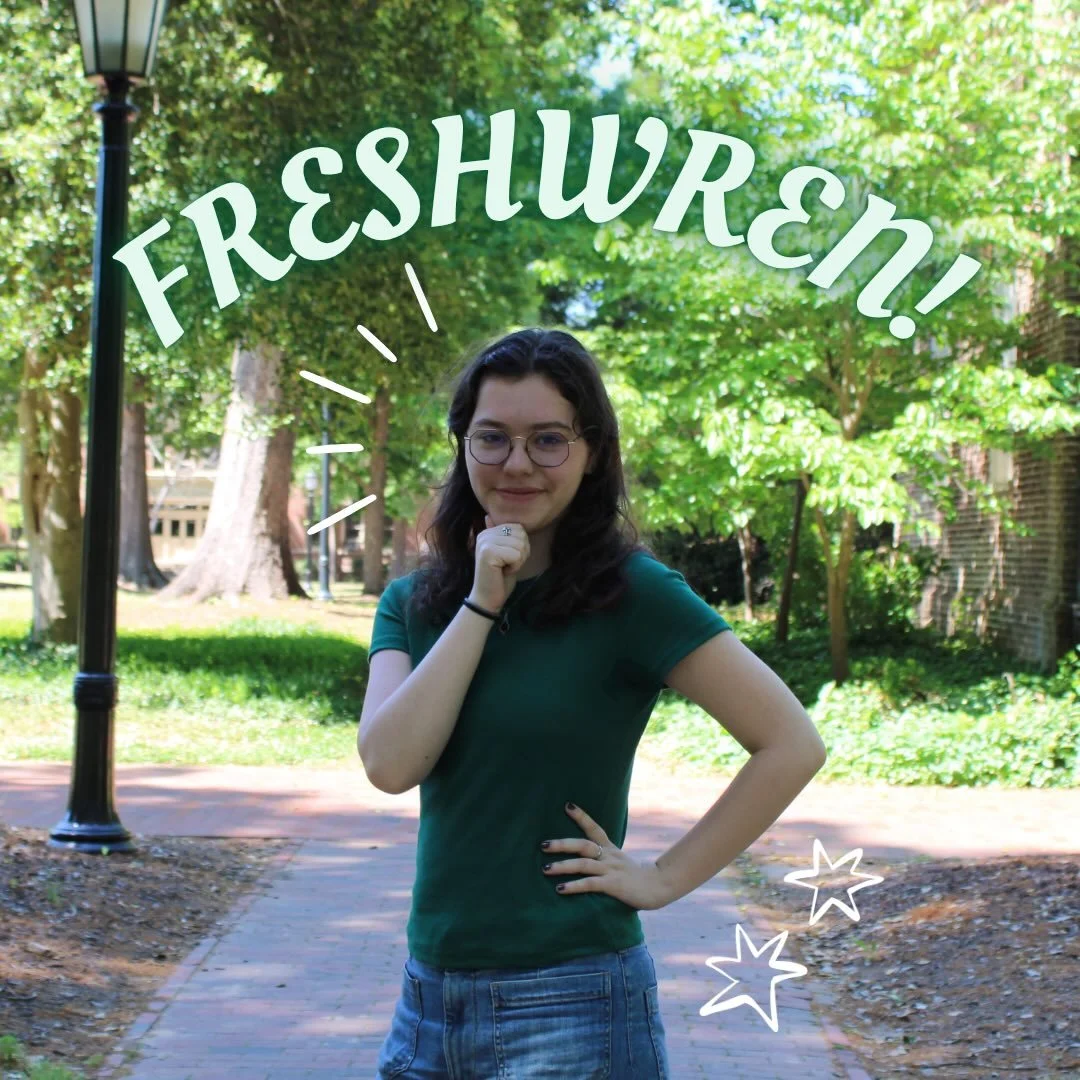 The very first of our wrentroductions, the one and only Sam Glass!!! 💚💚 Sam is our lovely freshman alto/tenor who is also part of the JDP!! GO SAM!!! ✨🪶