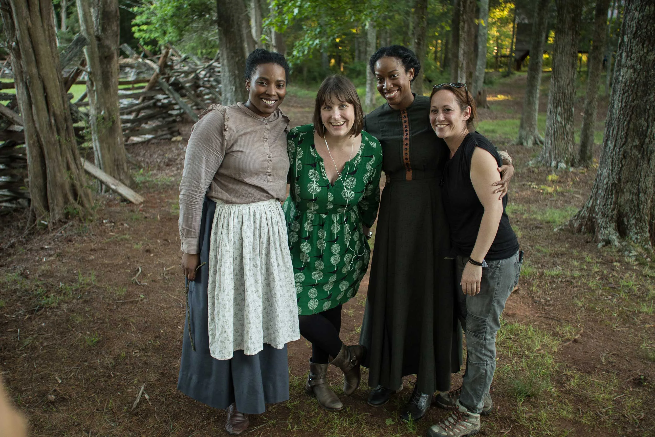 Olivia Washington, Director Ashley Brim Riddle, Mystie Smith, and Kether Abeles