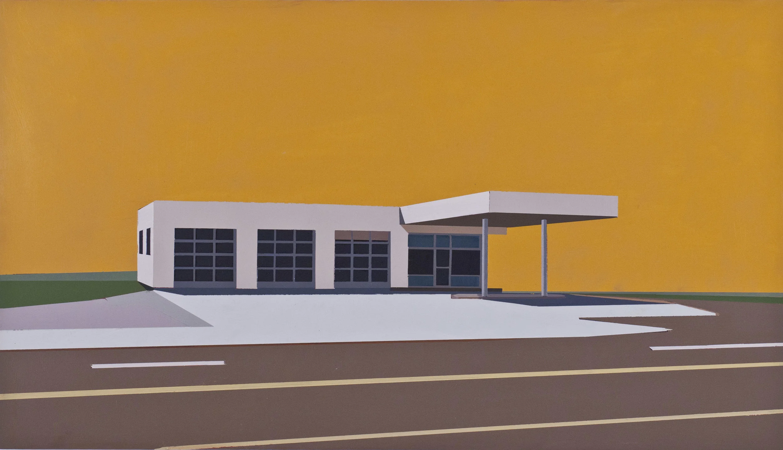 ROCK ar720 GAS STATION SANTA MONICA BLVD. ar825 oil on panel | 12" x 21" 2012