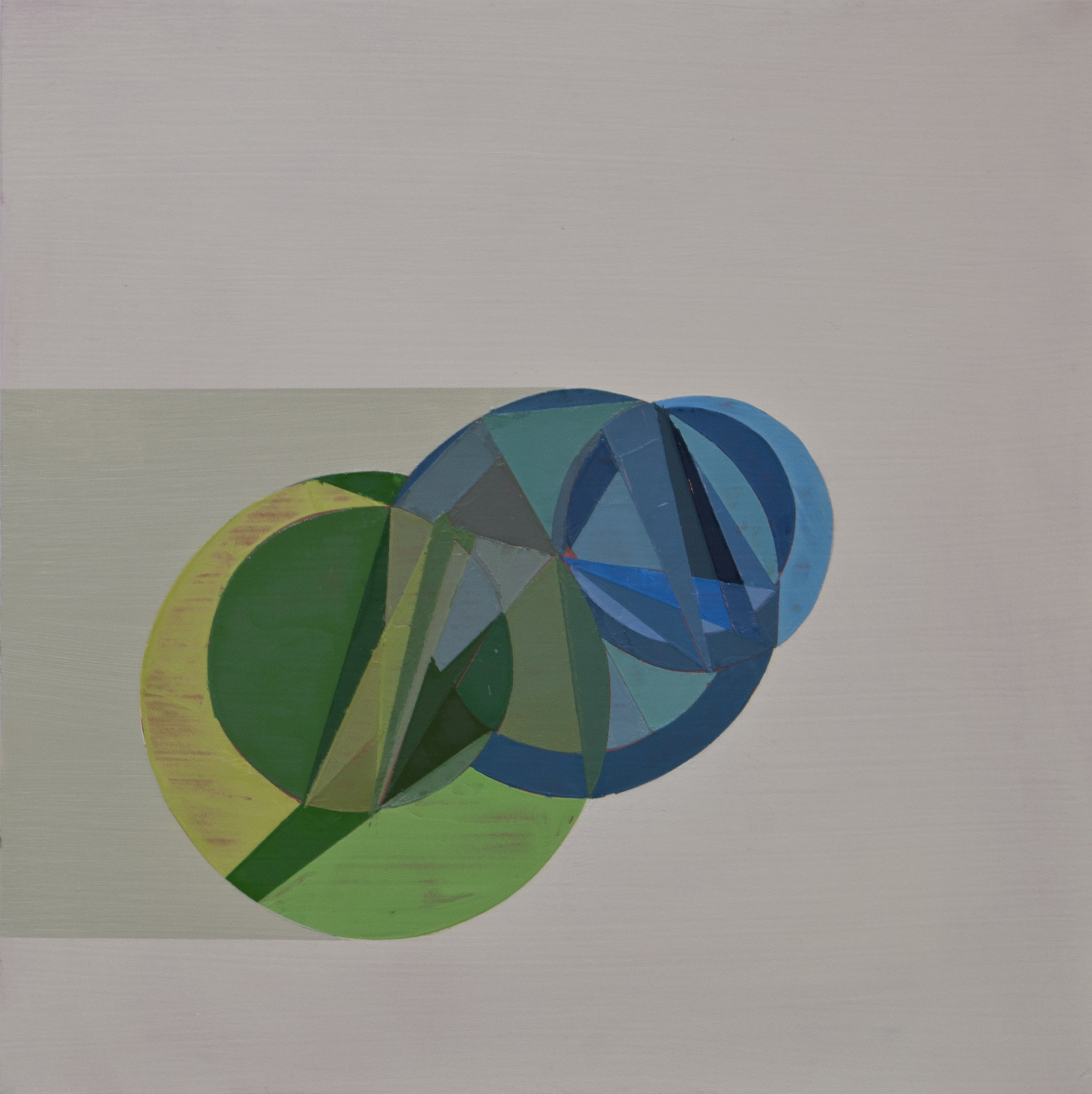   VENN DIAGRAM MEDITATION NO.2   il on panel | 12" x 12" | 2012 