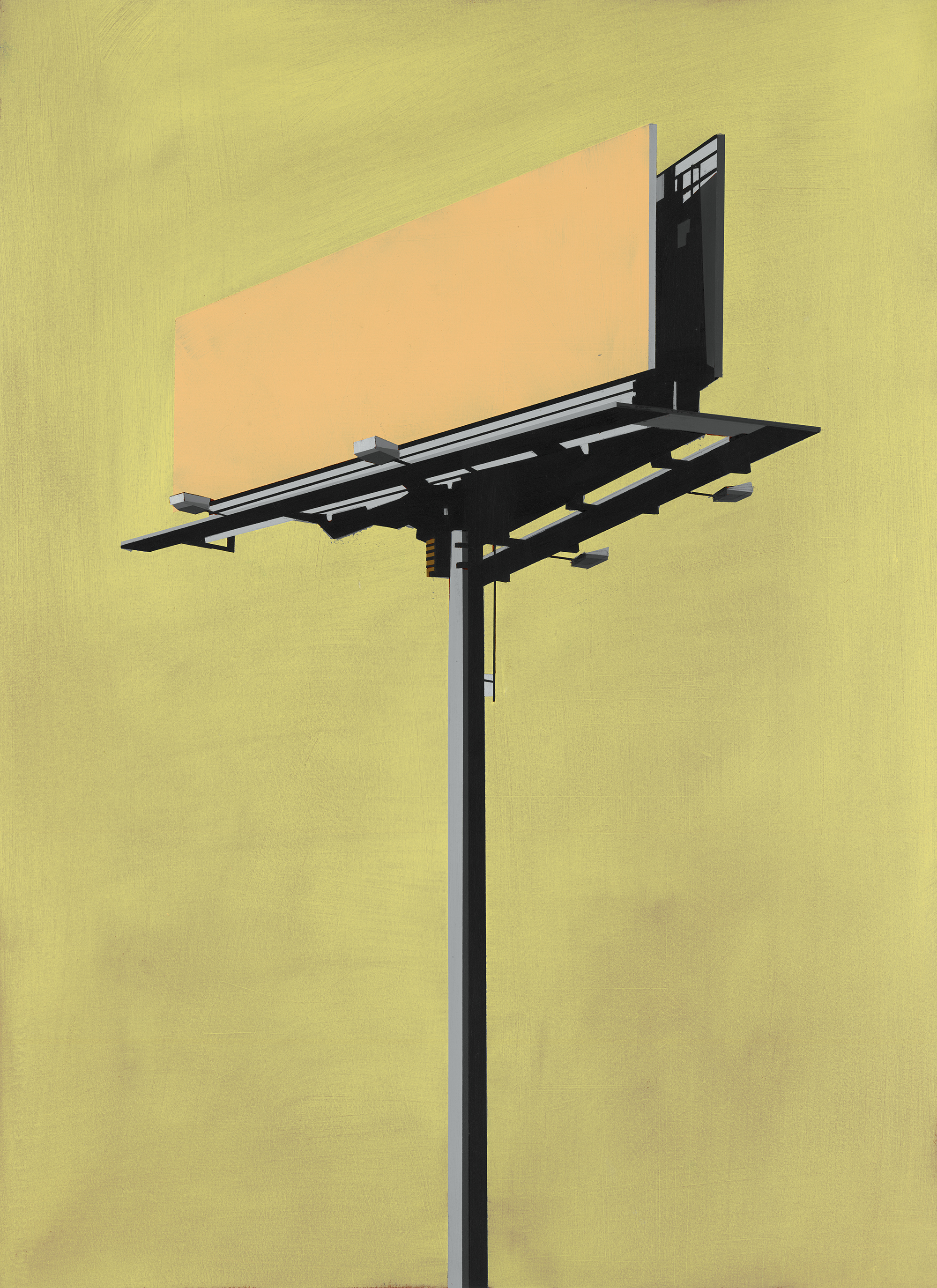 CHEESE PUFF BILLBOARD IN SUMMER BLISS oil on paper | 22" x 30" 2015
