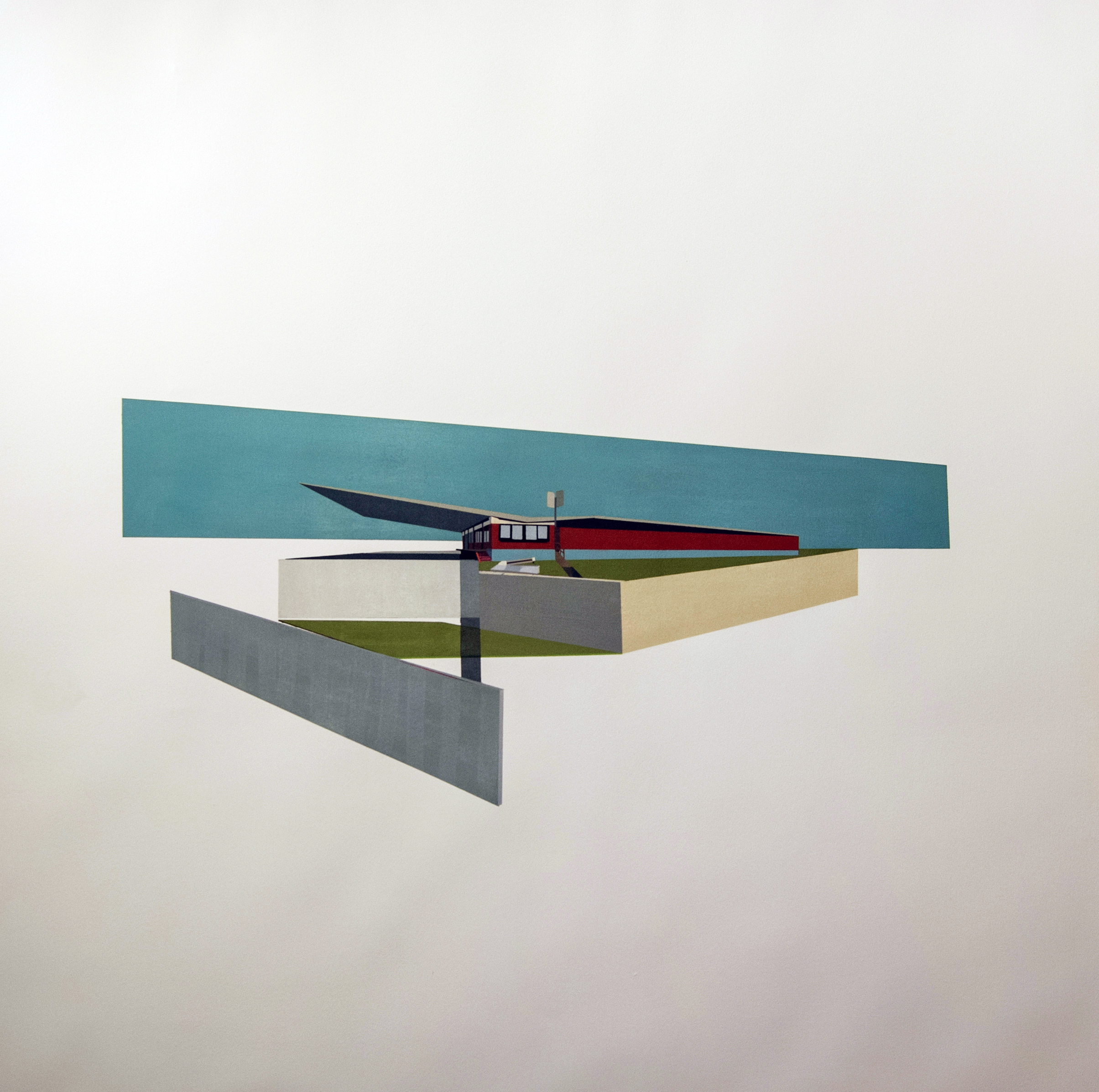 ARCHITECTURAL ADDENDUM: LISSITZKY oil on paper | 44" x 44" 2016