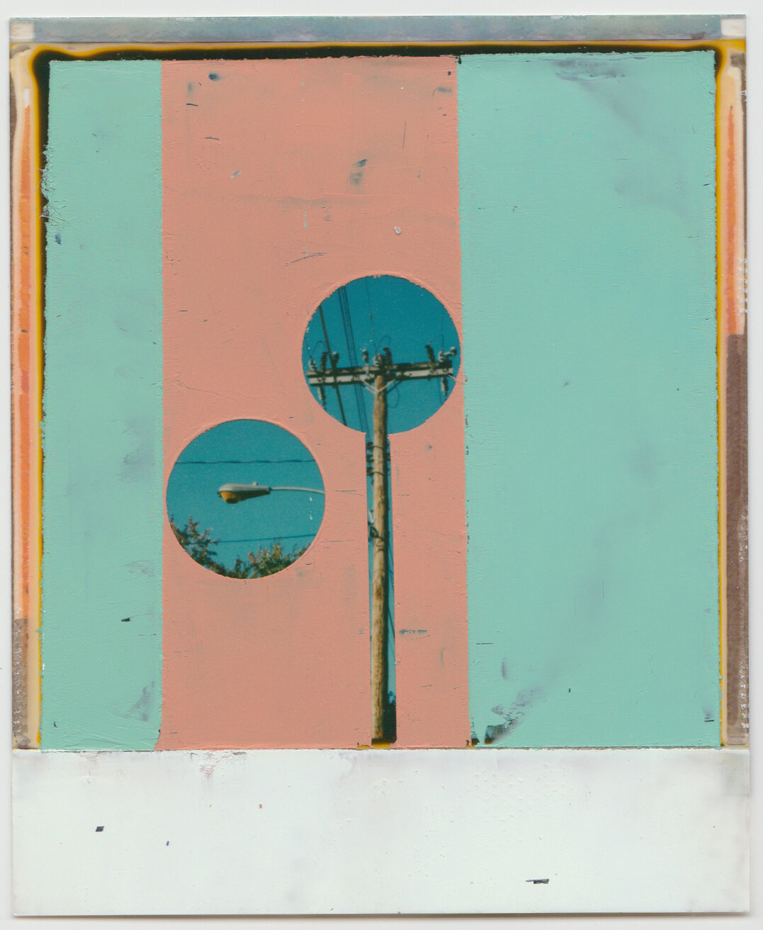   INTERSECTION (SEPERATION ANXIETY)   oil on sx-70 Polaroid | 3.25" x 4.25" | 2019 