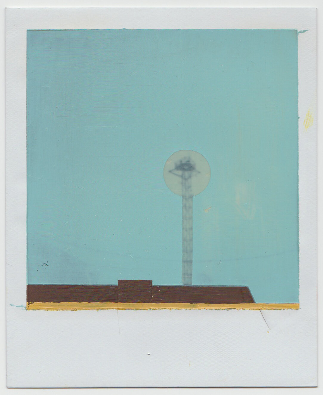   INTERSECTION (RADIO FREE)   oil on sx-70 Polaroid | 3.25" x 4.25" | 2019 