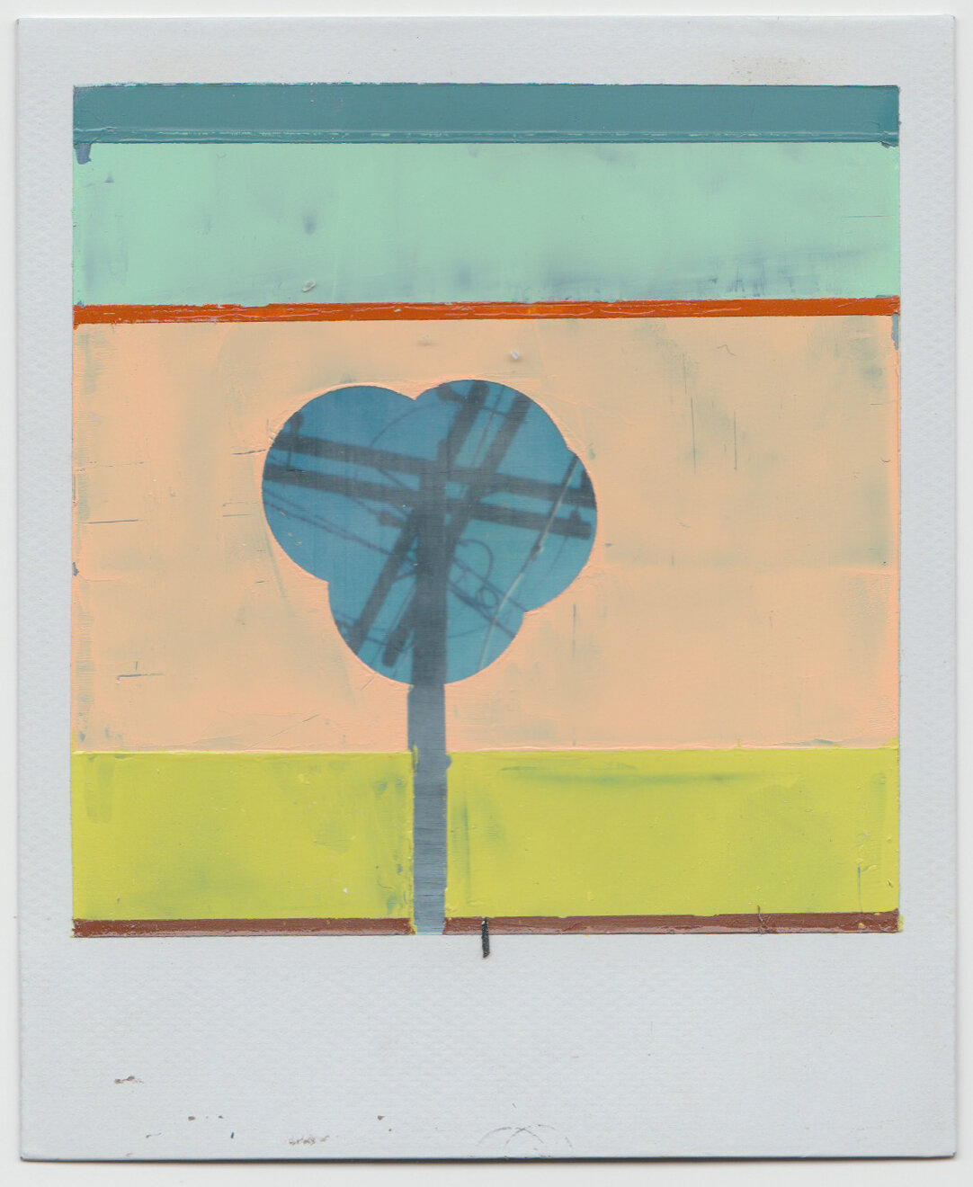   INTERSECTION (CLOVERFIELD)   oil on sx-70 Polaroid | 3.25" x 4.25" | 2019 