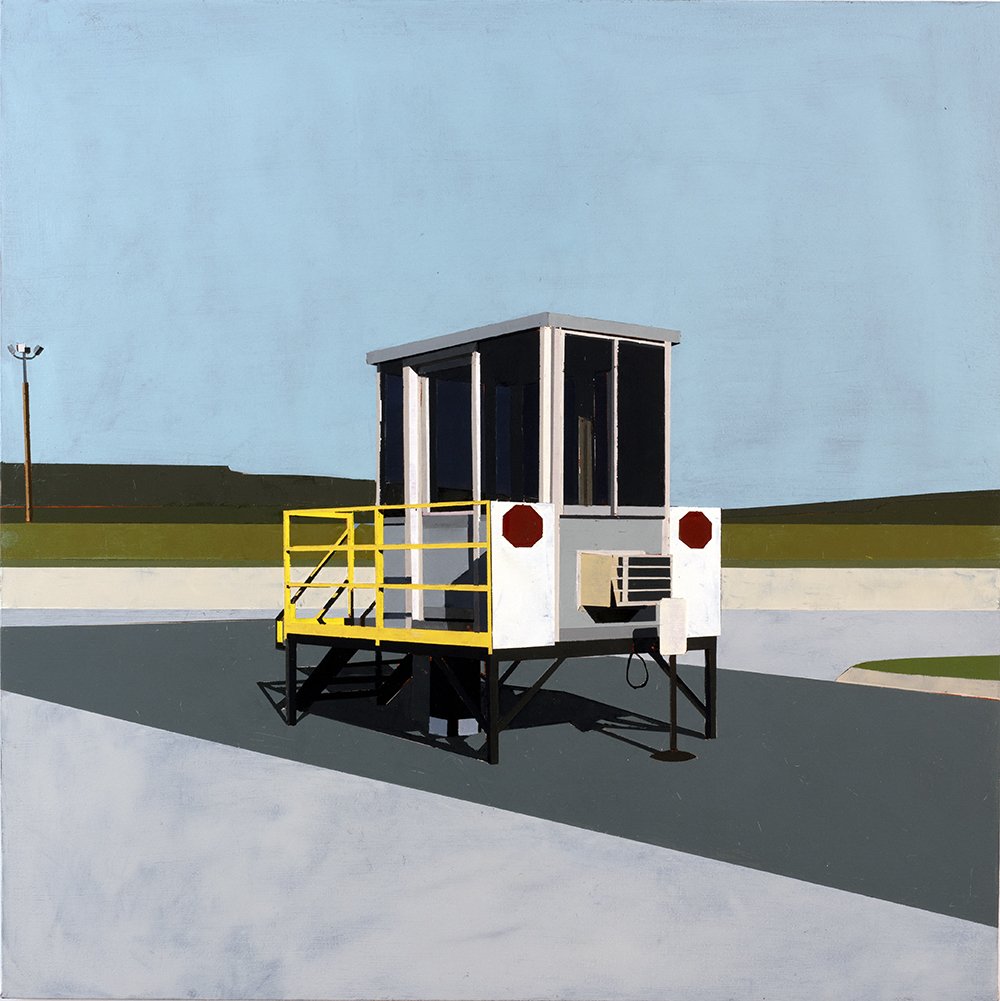   VACANT SECURITY: TESTING SITE 	   oil on canvas | 24”x24” | 2021    
