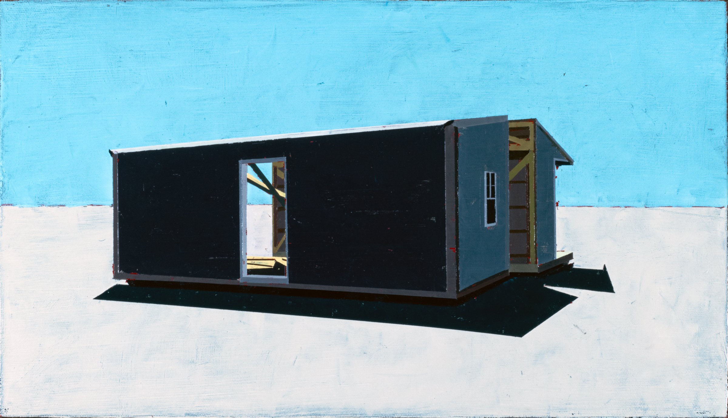   GORDAN MATTA-CLARK SHED: LEES STATION    oil on canvas | 8.5” x 14.75” | 2023    