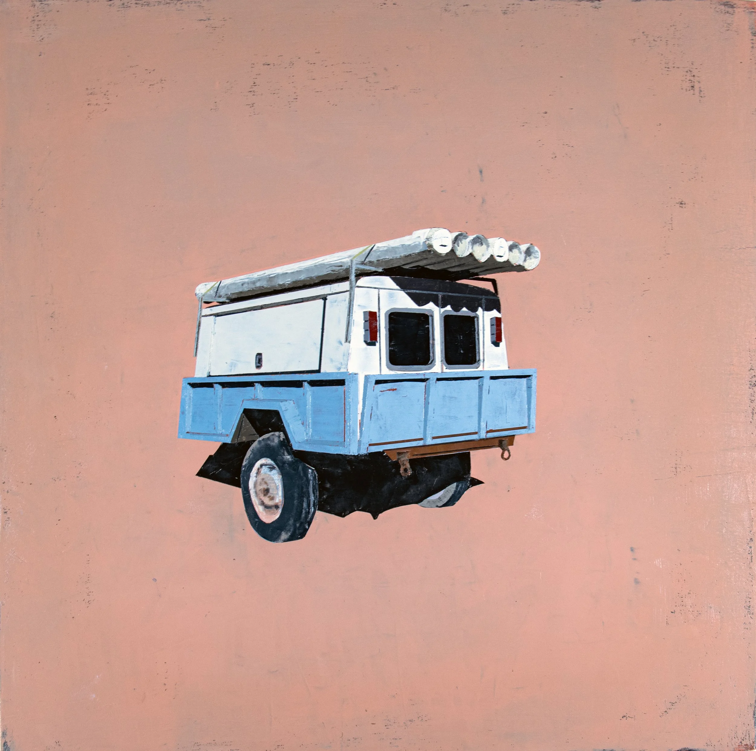 VACANCY: IMPROVISED TRAILER | OIL ON CANVAS | 20" X 20" | 2025