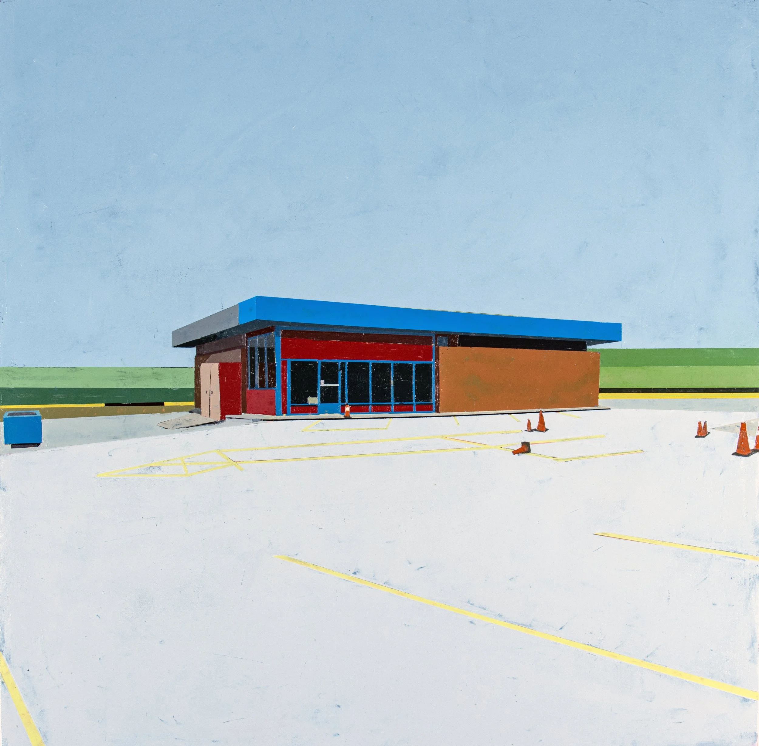 VACANCY: FORMER FAST FOOD   oil on canvas | 20” x 20” | 2025