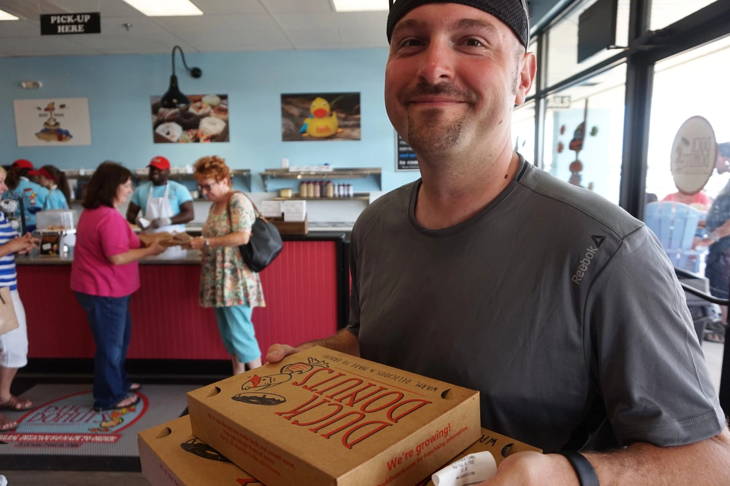 My gorgeous husband holding the goods! 