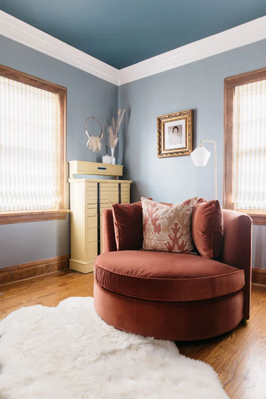 Corner of Linden bedroom project photo by Margaret Rajic