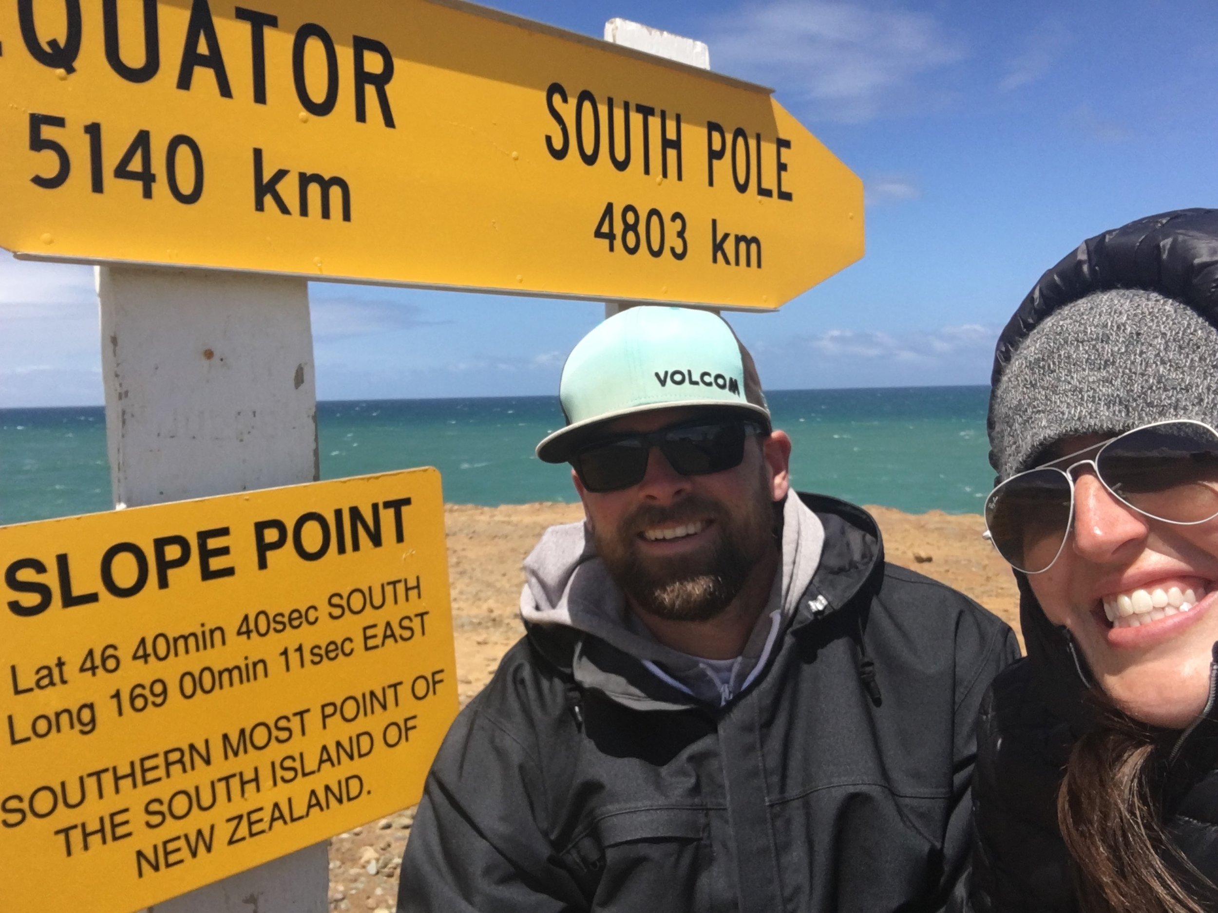   Slope Point  ("southern-most point of the South Island"),  Southland Region  