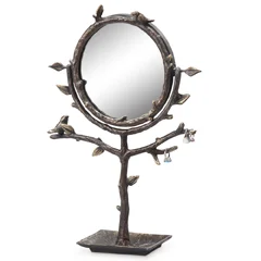 Bird And Branch Table Mirror And Jewelry Holder 50852
