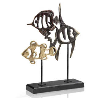 Contemporary Fish Trio Sculpture 50716
