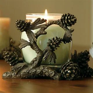 Pinecone Jar Candleholder 31404