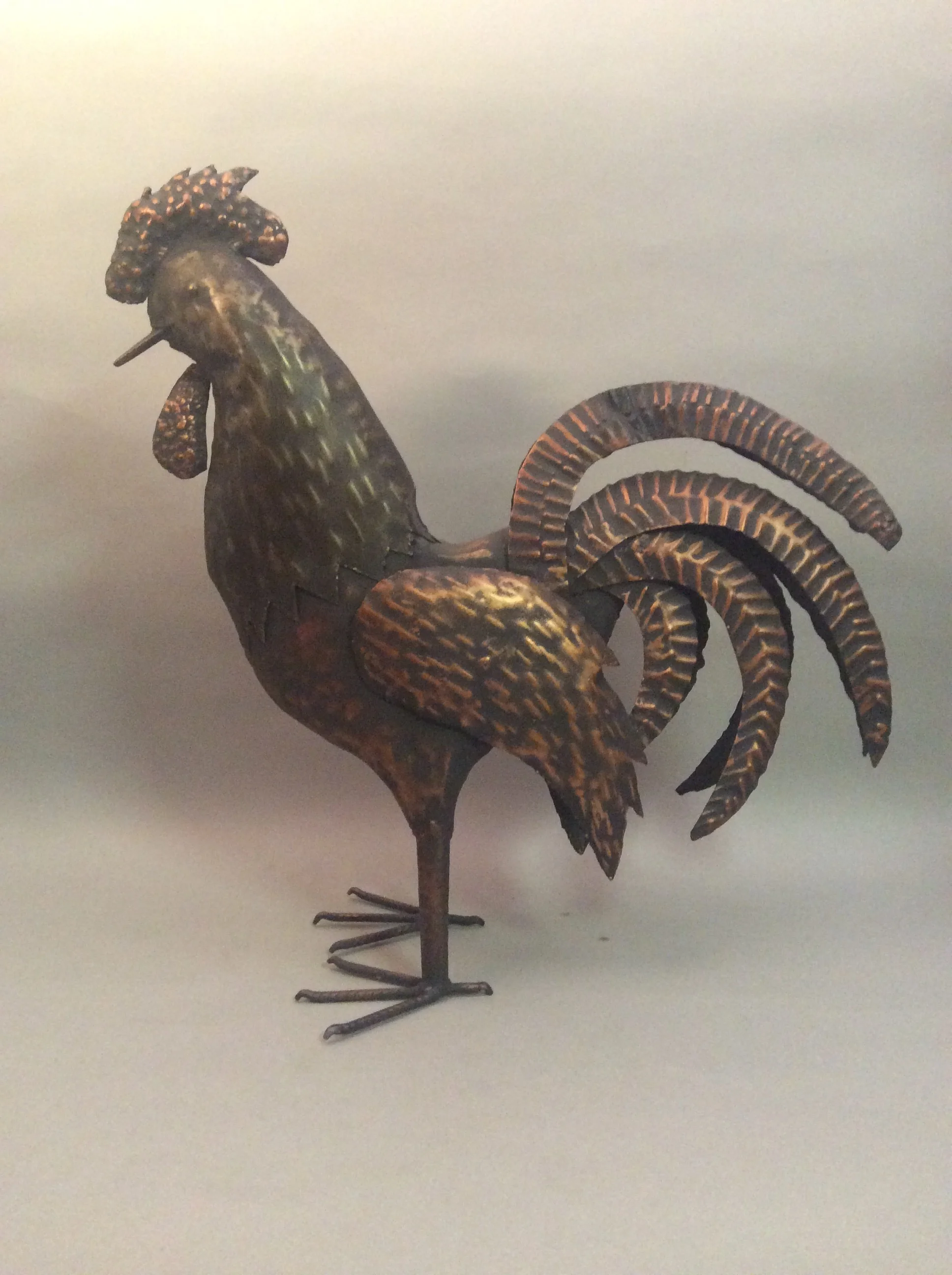 Tin Rooster Figurine