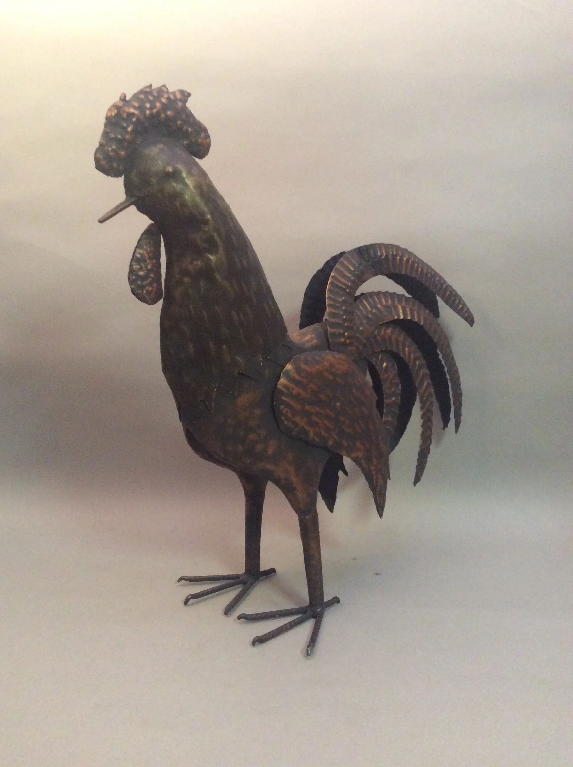Tin Rooster Figurine