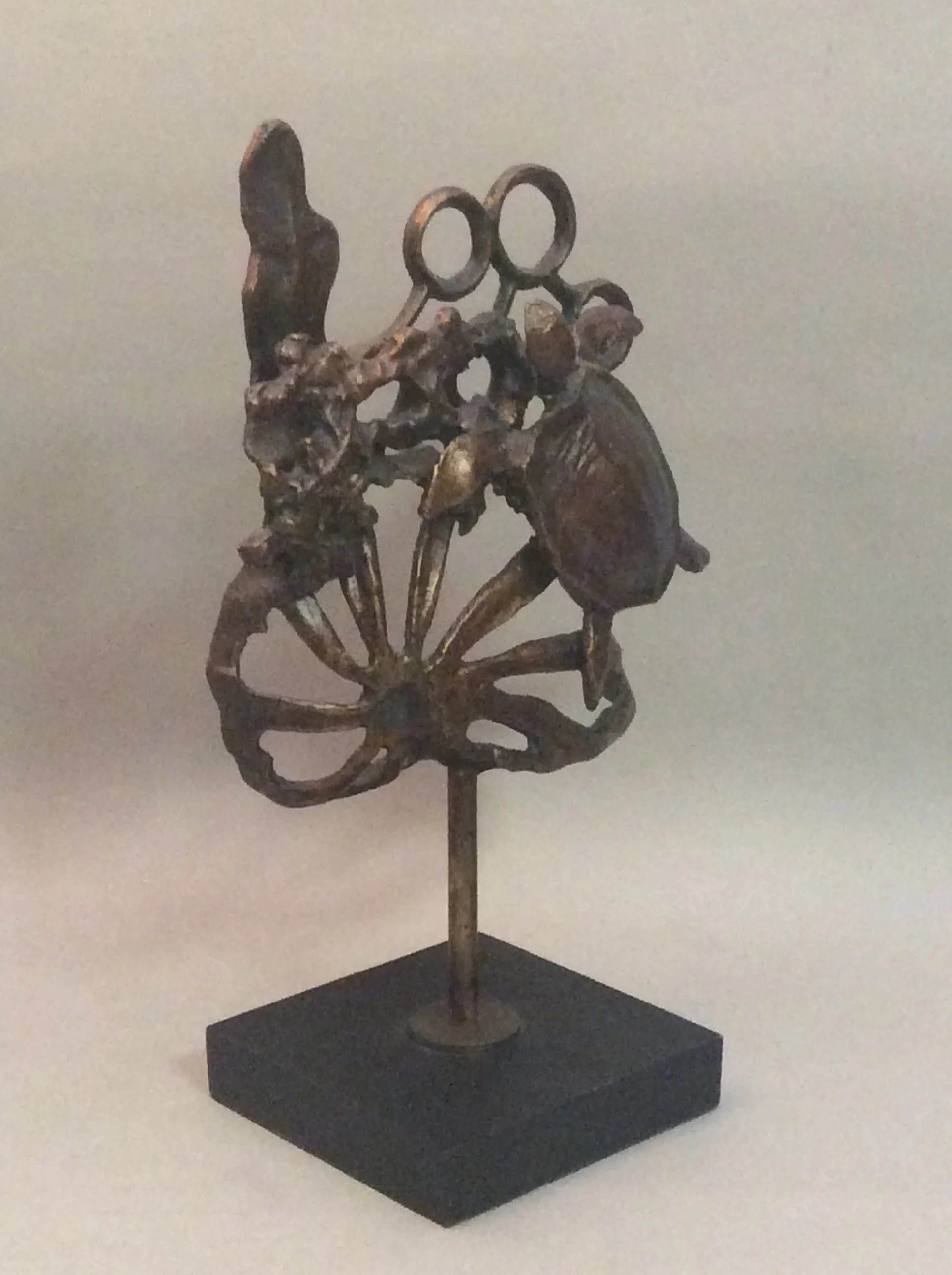 Contemporary Turtle And Shell Figurine