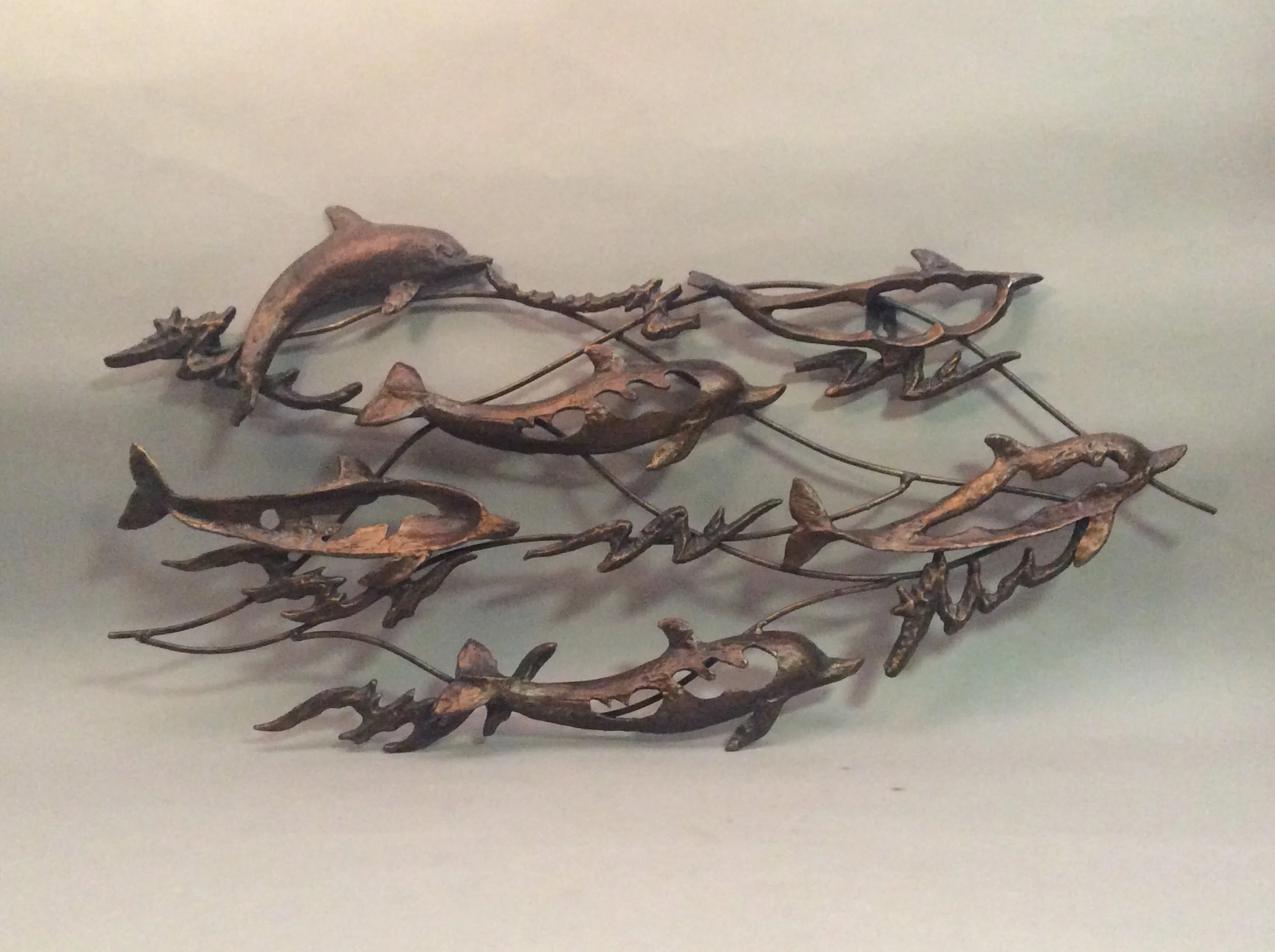 Contemporary Dolphin School Wall Hanging