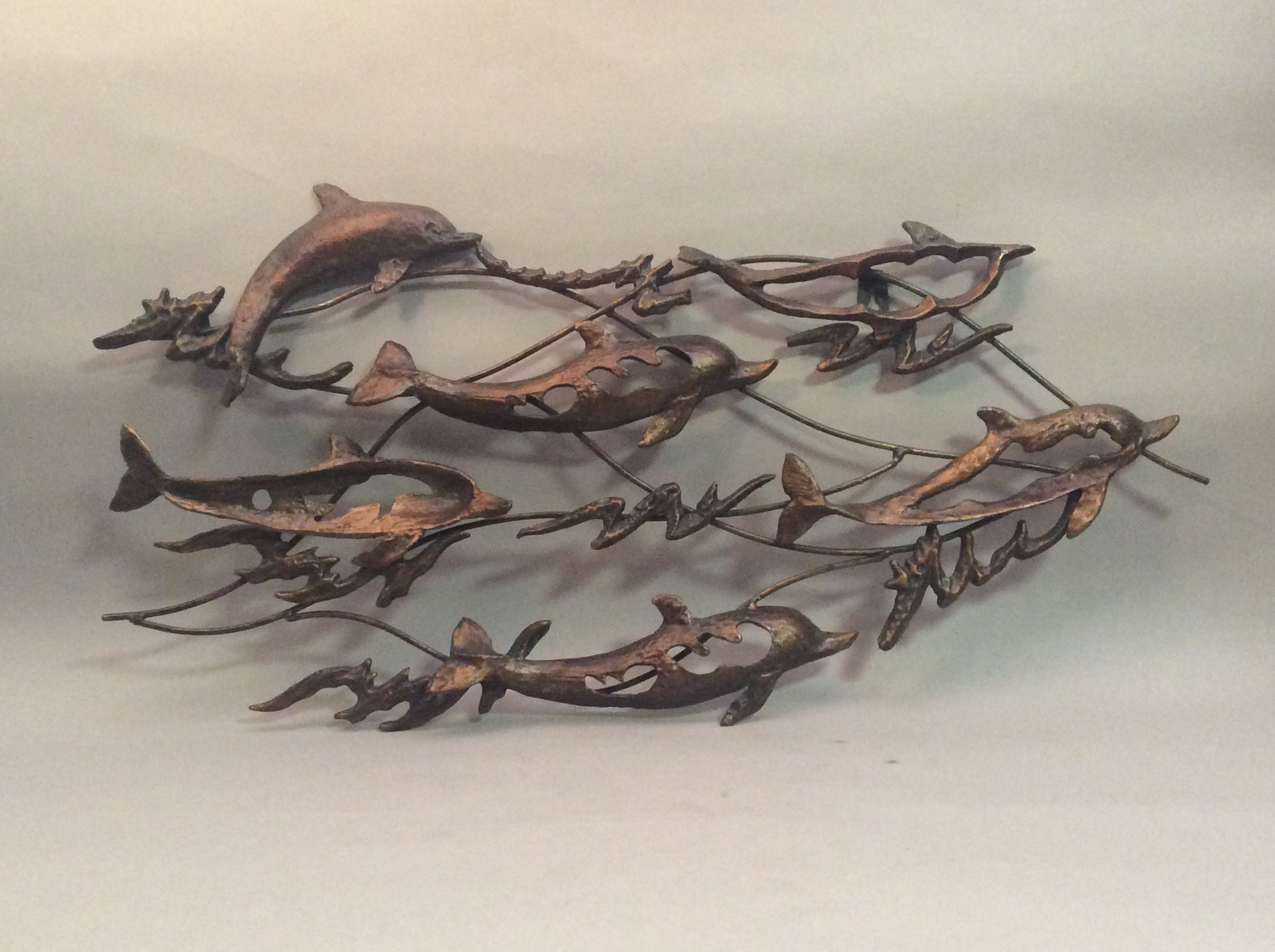 Contemporary Dolphin School Wall Hanging