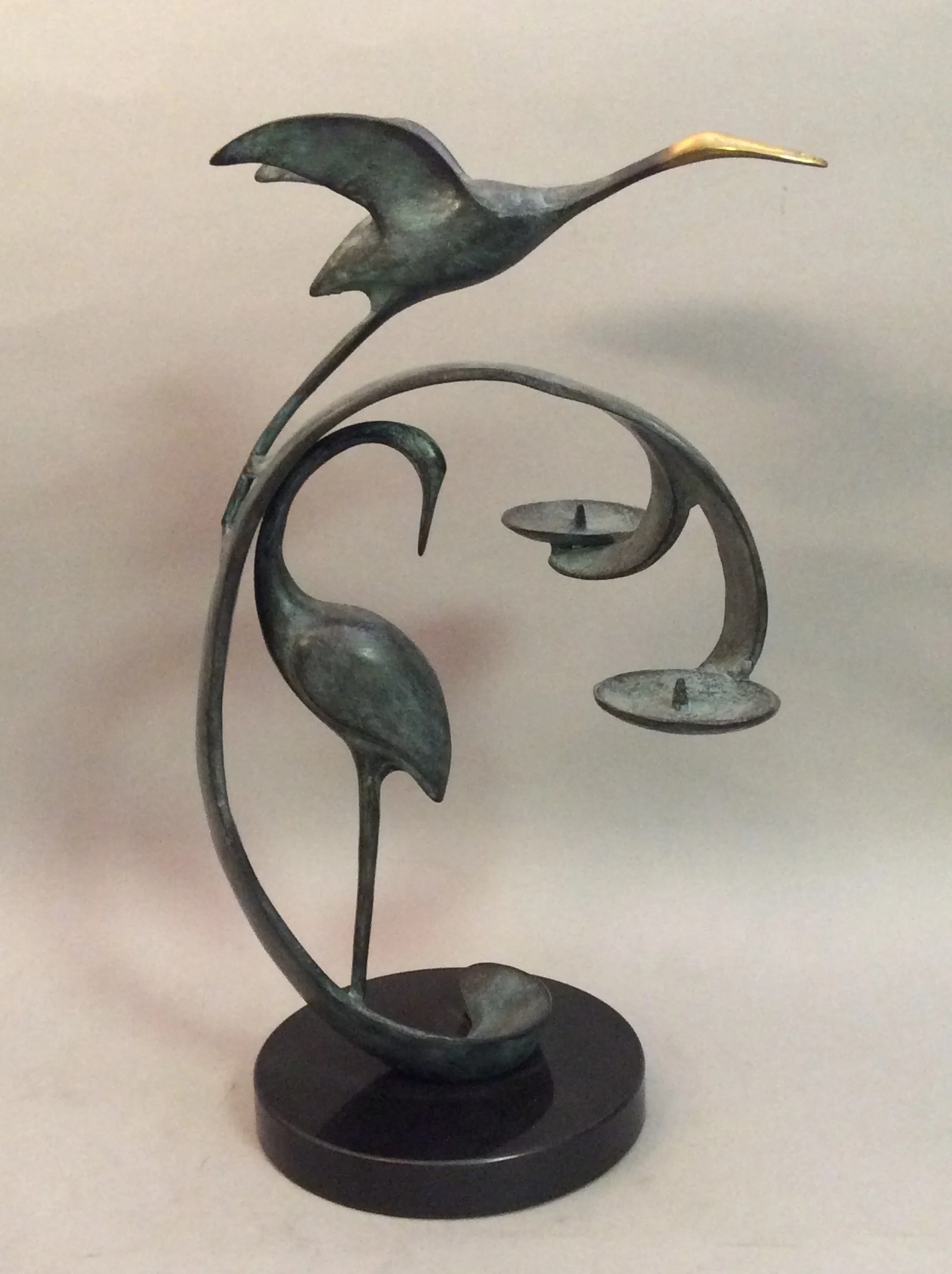 Crane Candle Holder