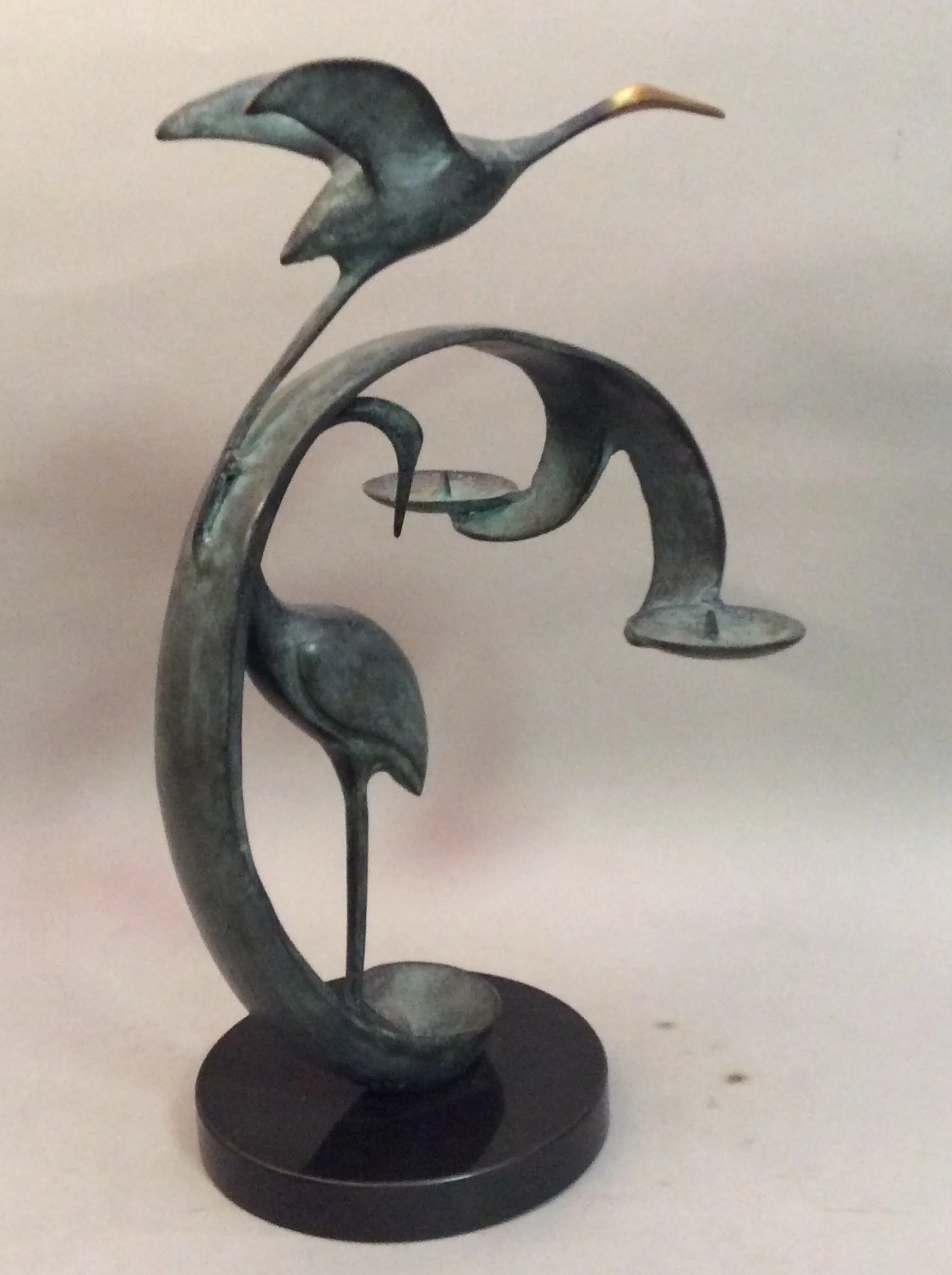 Crane Candle Holder