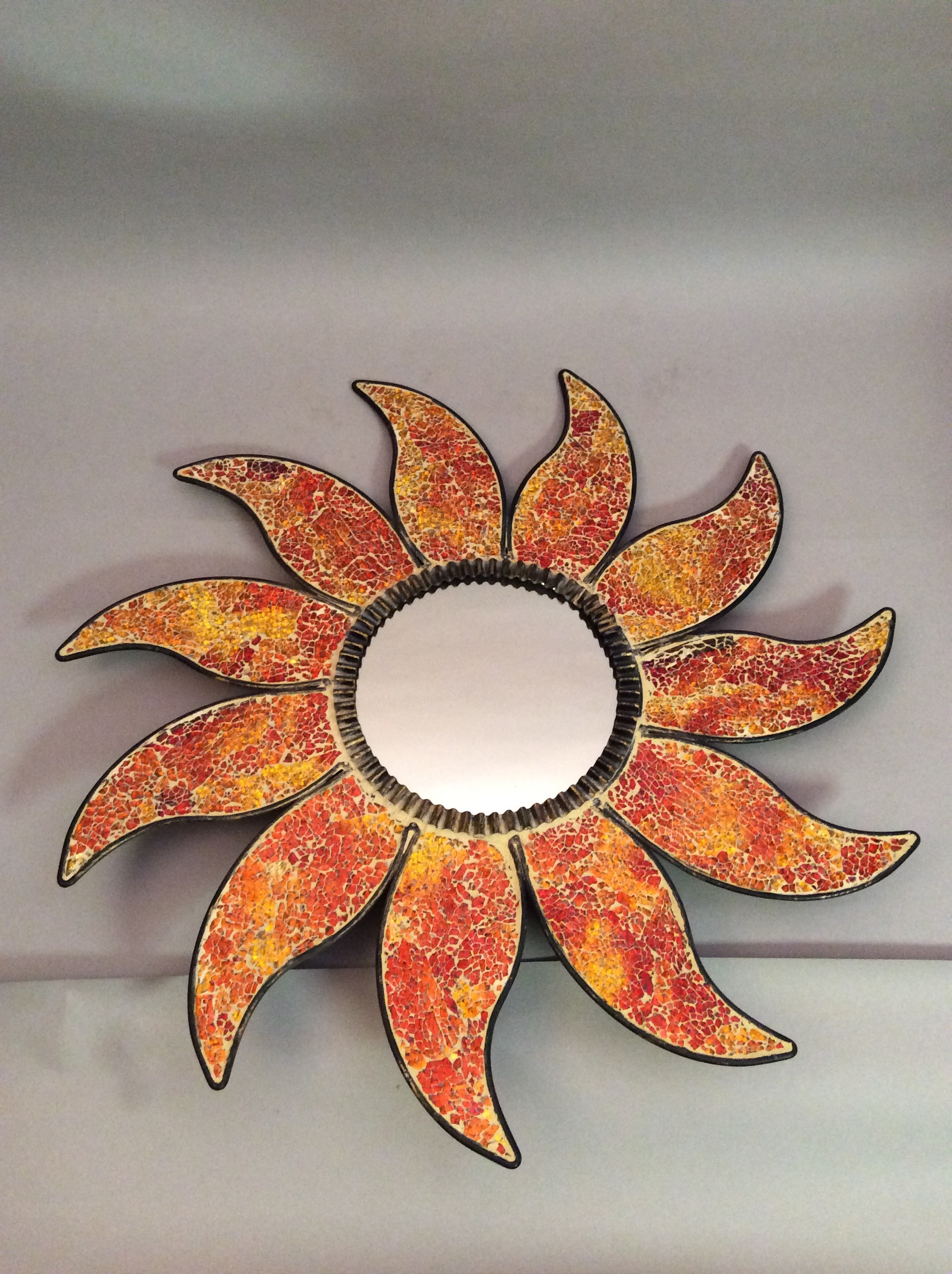 Sun Burst Mosaic Mirror