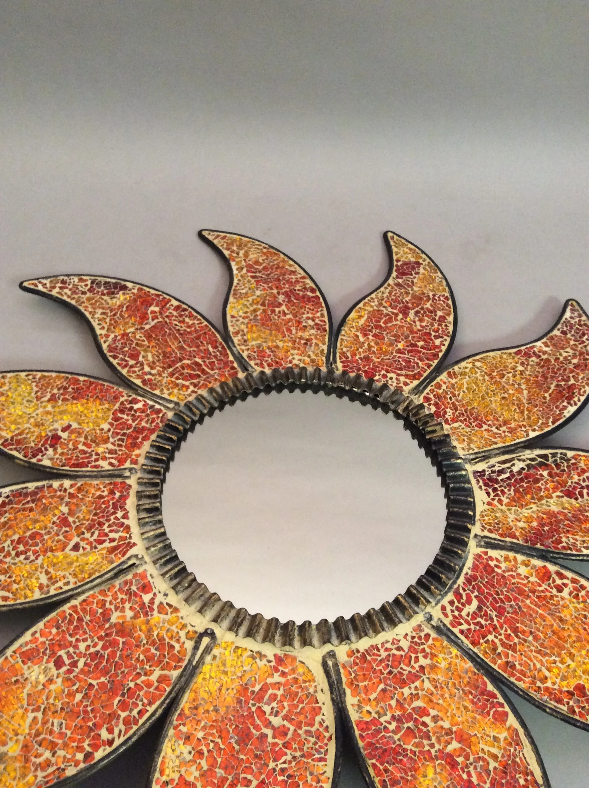 Sun Burst Mosaic Mirror