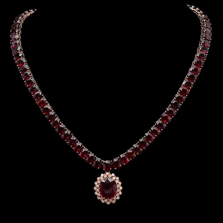 Ruby & Diamond Necklace