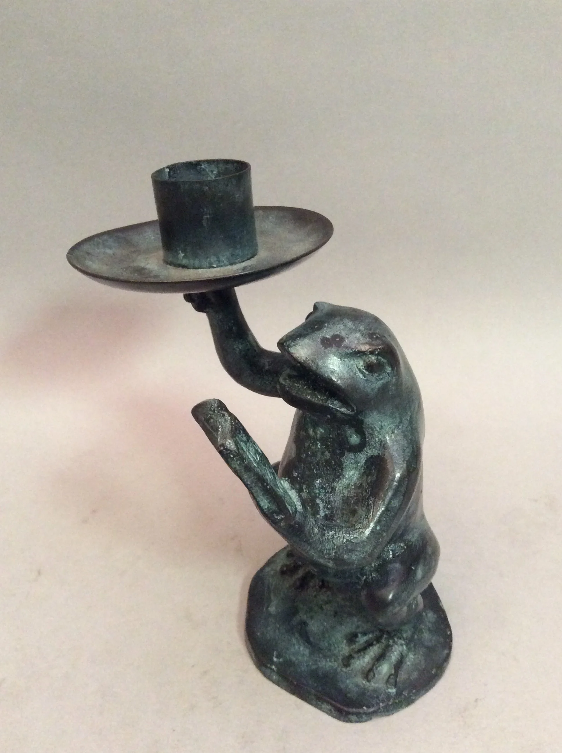Reading Toad Candleholder