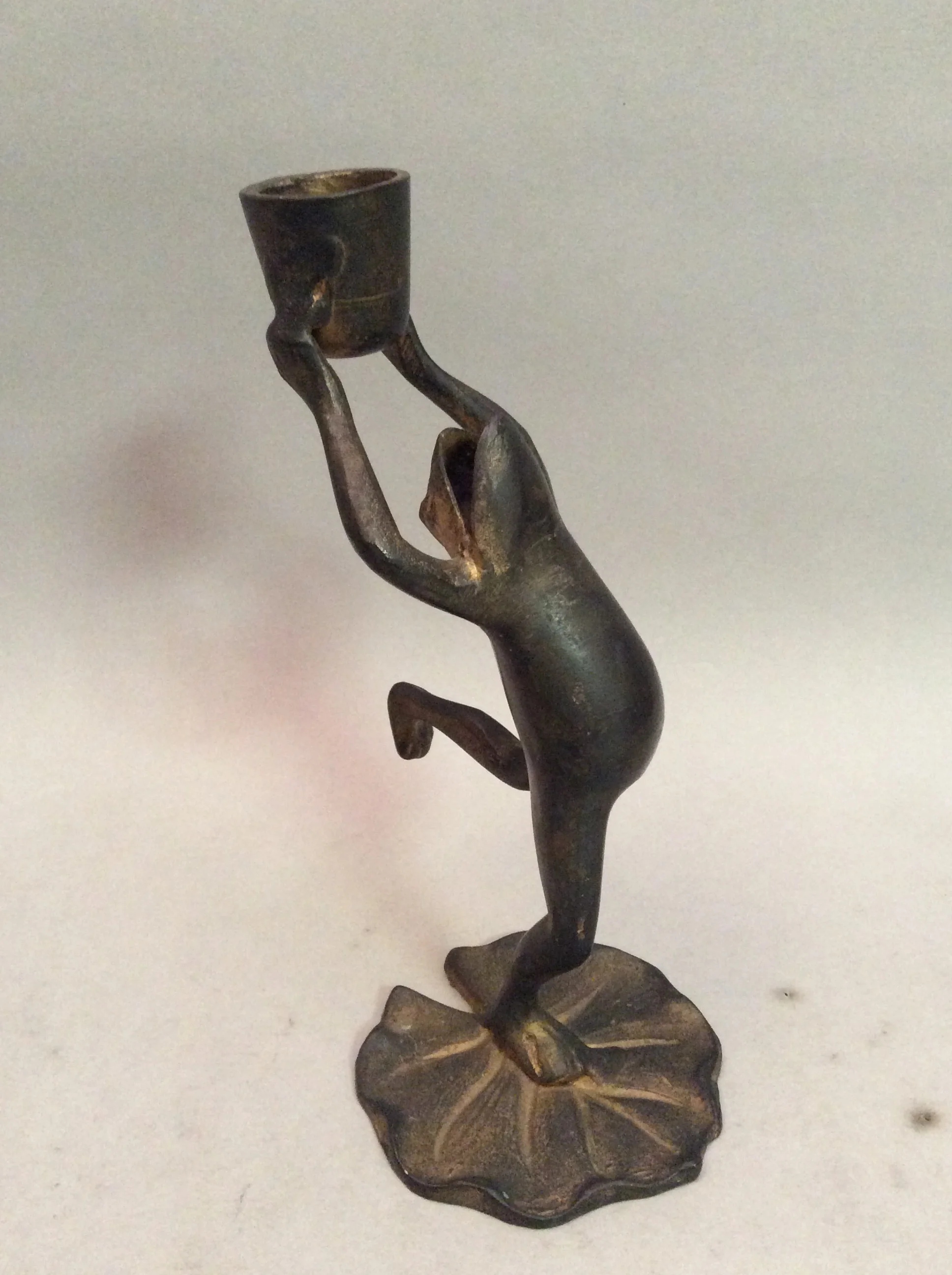 Dancing Frog Candleholder