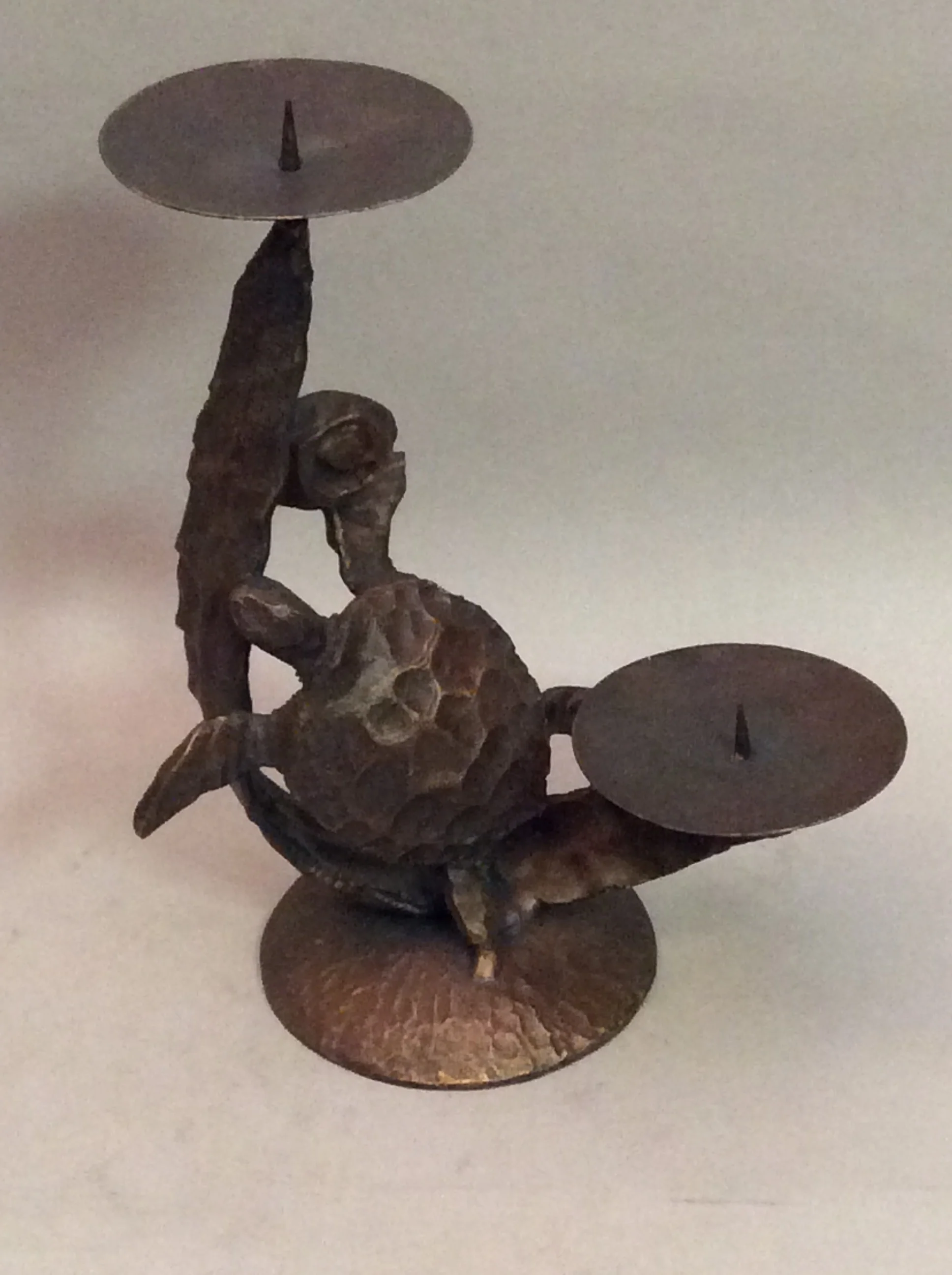 Turtle Candle Holder For Two Candles