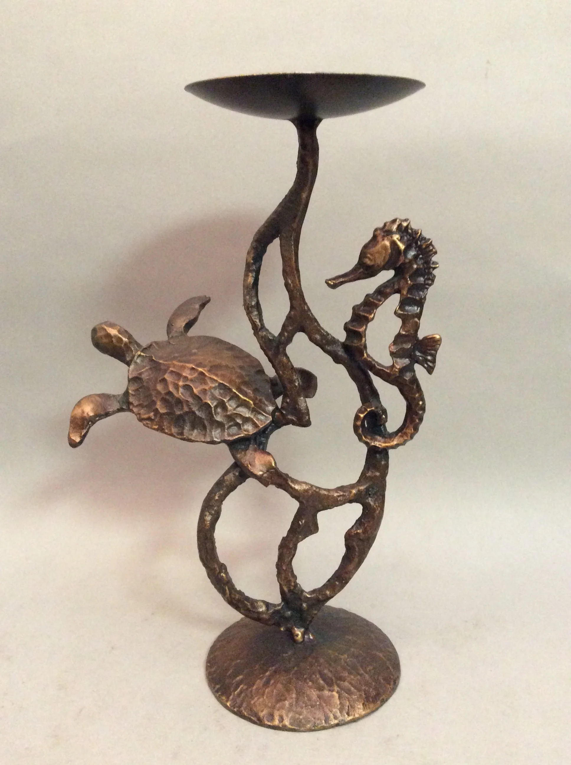 Turtle And Seahorse Candleholder