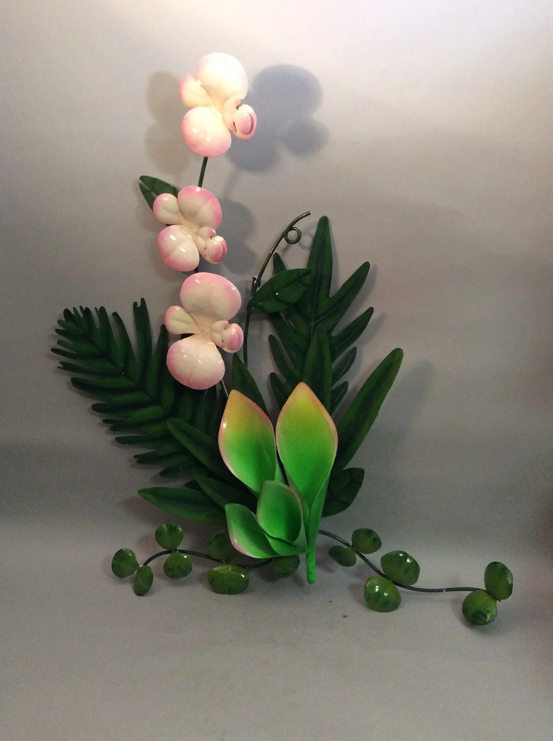 Pink Orchid Wall Decor Piece