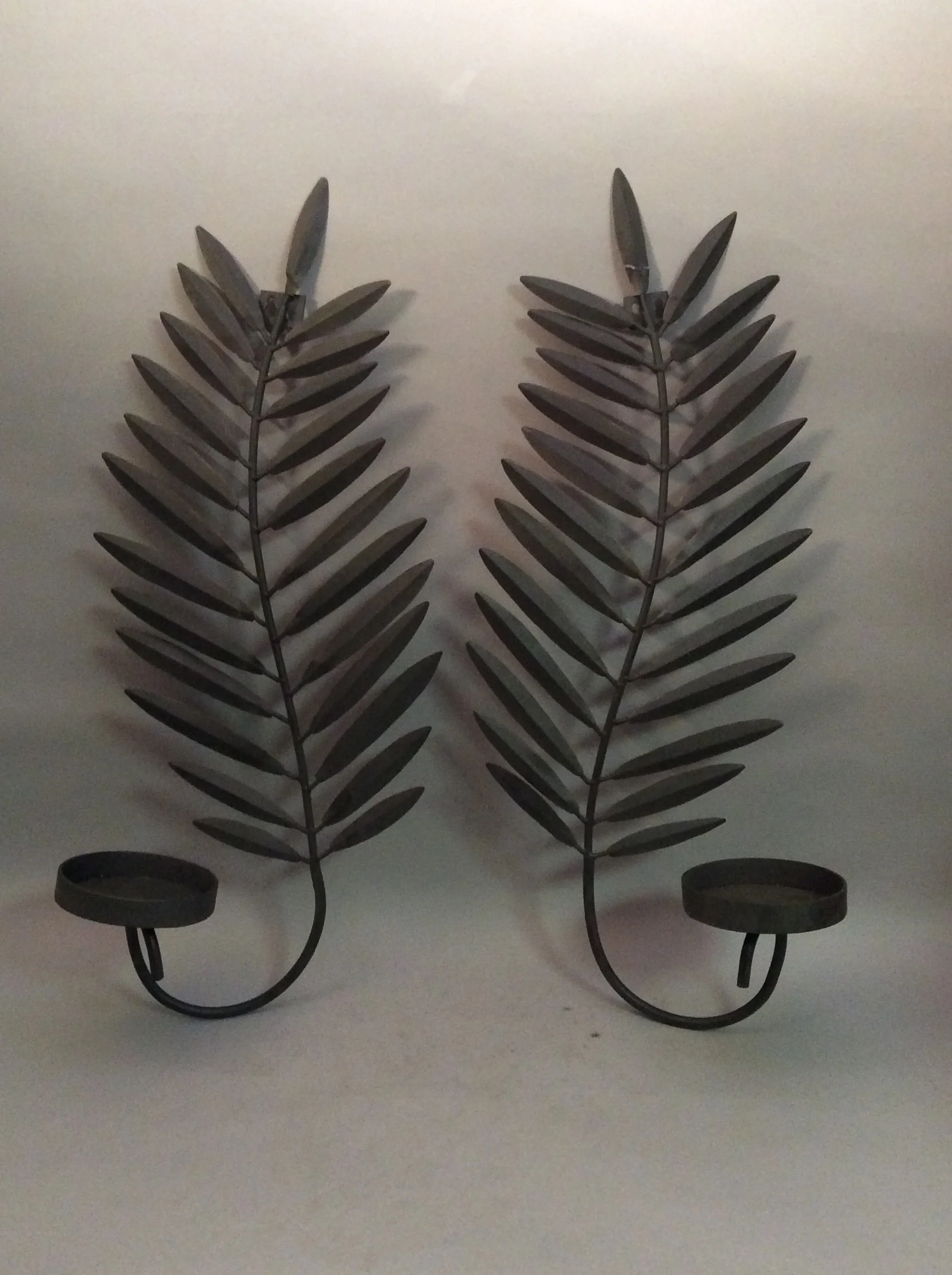 Palm Tree Wall Candle Holders