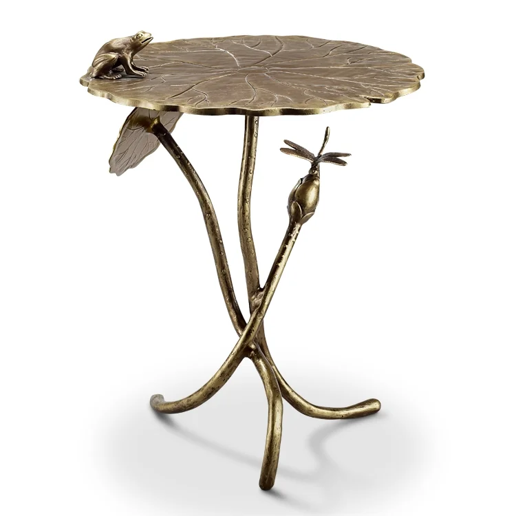 Frog and Dragonfly End Table SPI Item 34737