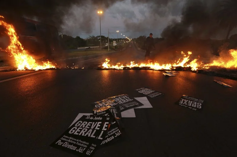 Protests against president disrupt Brazil’s major cities