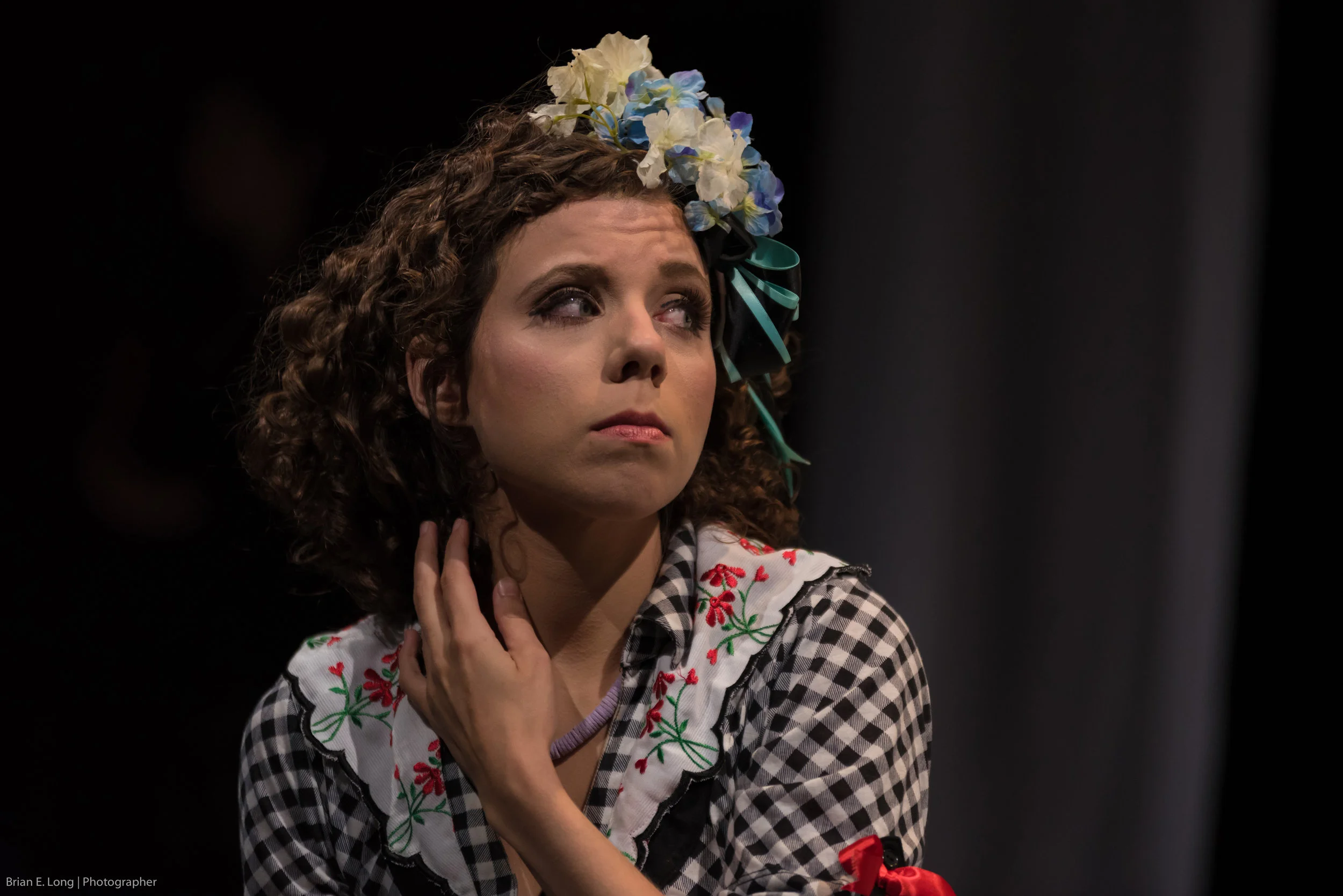 As Calisto in La Calisto with dell'Arte Opera Ensemble, 2017, LaMama Theatre. Photography: Brian Long Stage Direction: Brittany Goodwin Music Direction: Charles Weaver Costumes: Claire Townsend Makeup and Hair Design: Georgi Eberhard Scenic Design: You-Shin Chen Lighting Design: Dante Olivia Smith