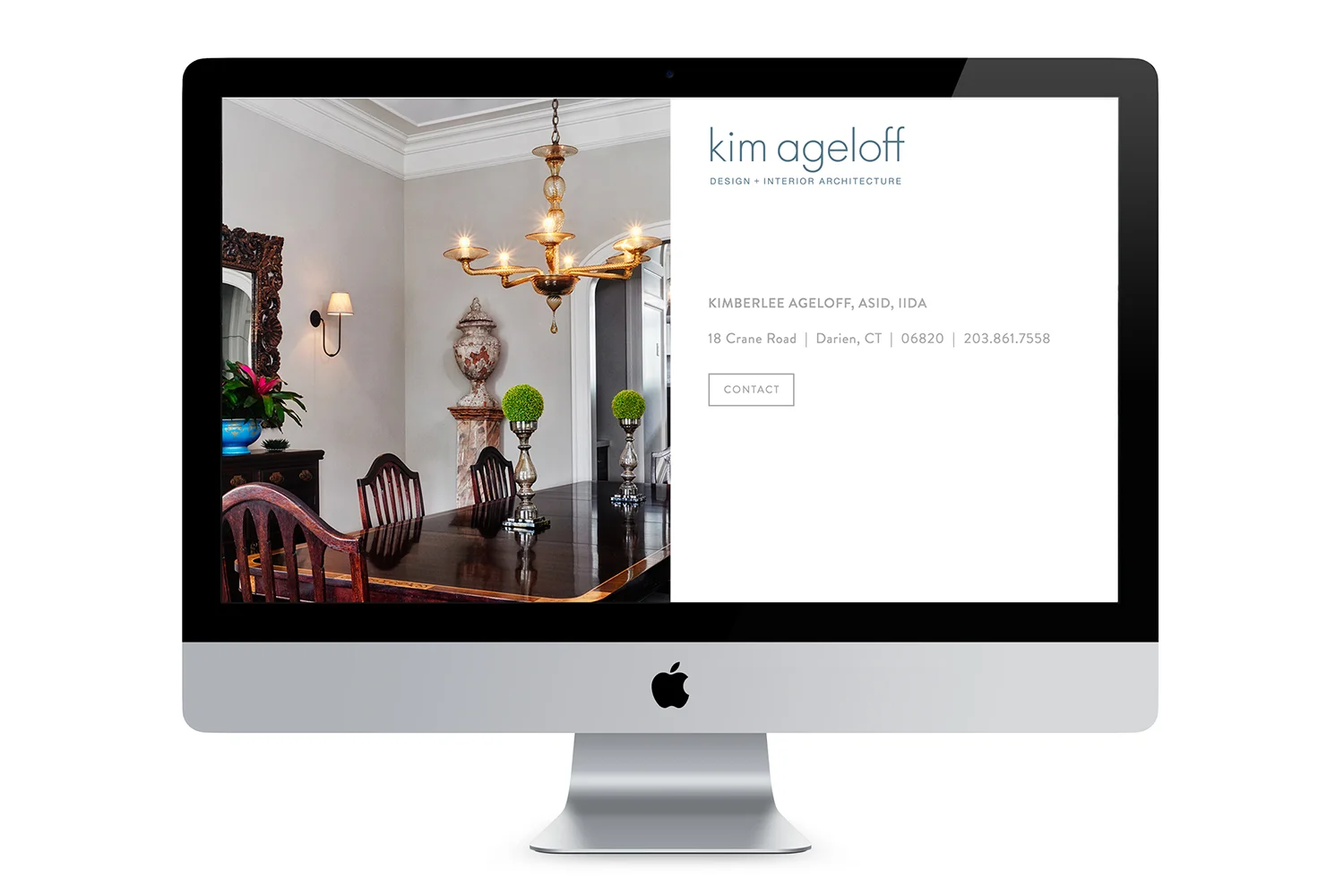 Kim Ageloff Design + Interior ArchitectureLanding Page