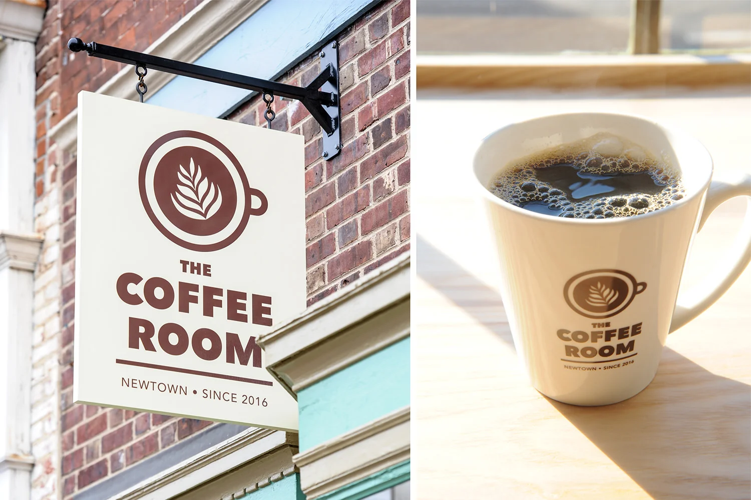 The Coffee Room Signage and Mugs