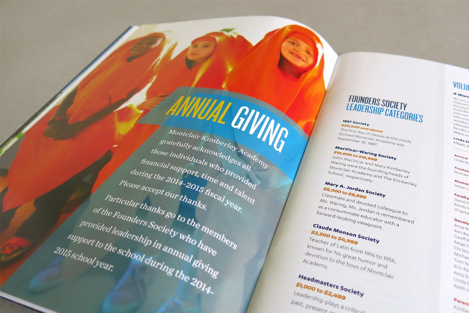 Montclair Kimberley AcademyAnnual Report 2014–2015