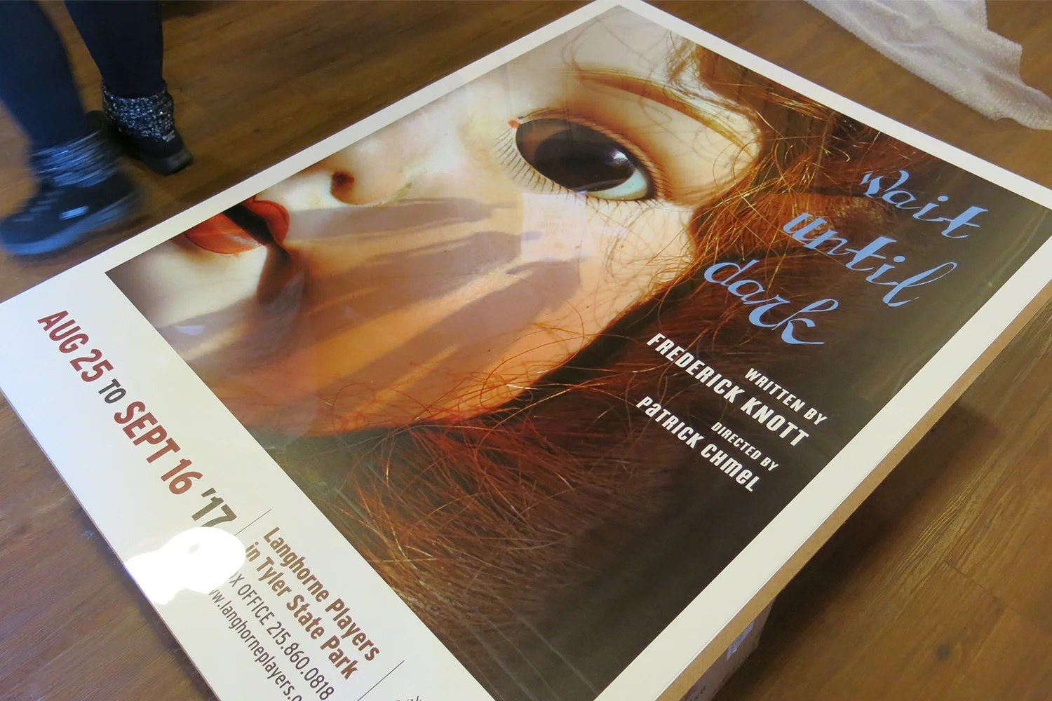 Preparing Wait Until Dark for Installation at Langhorne Players Theater