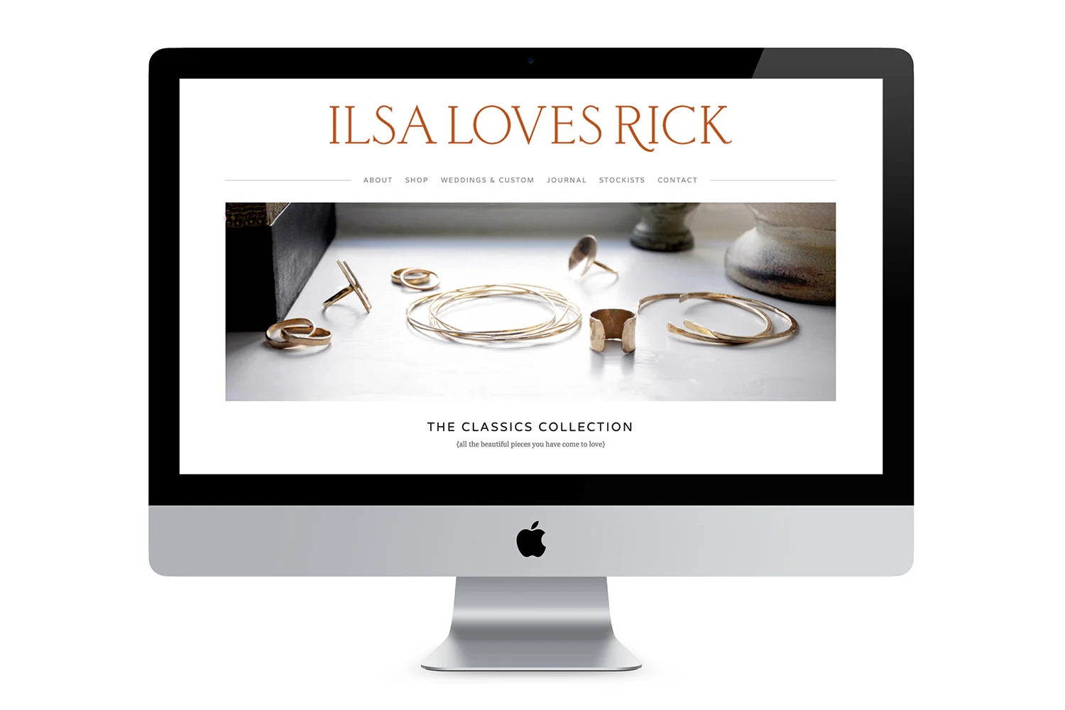 Wordmark on website