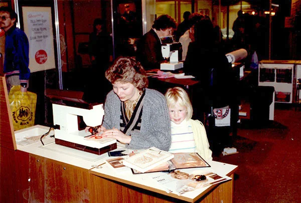 A very young Wendy with her mum, Margrit at the SCO Show.